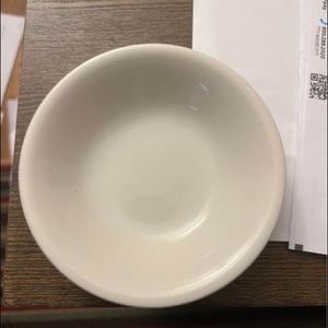 White porcelain saucer bowl